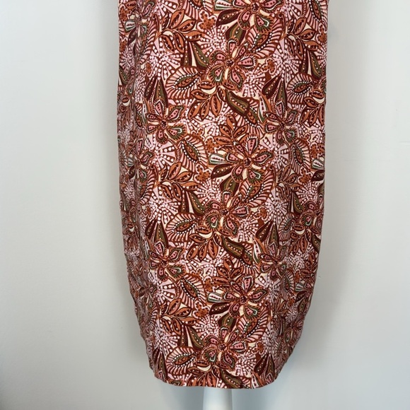 Garnet Hill Vale 100% Linen Tank Dress. Floral/Paisley Print. Size 12. - Picture 9 of 14